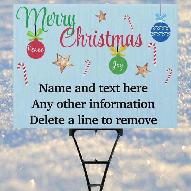 Retro Christmas 18x24 Rectangle Party, Yard Sign (Creator Uploaded)