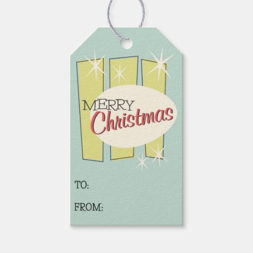 Retro Christmas 1958 Gift Tag _Customize It