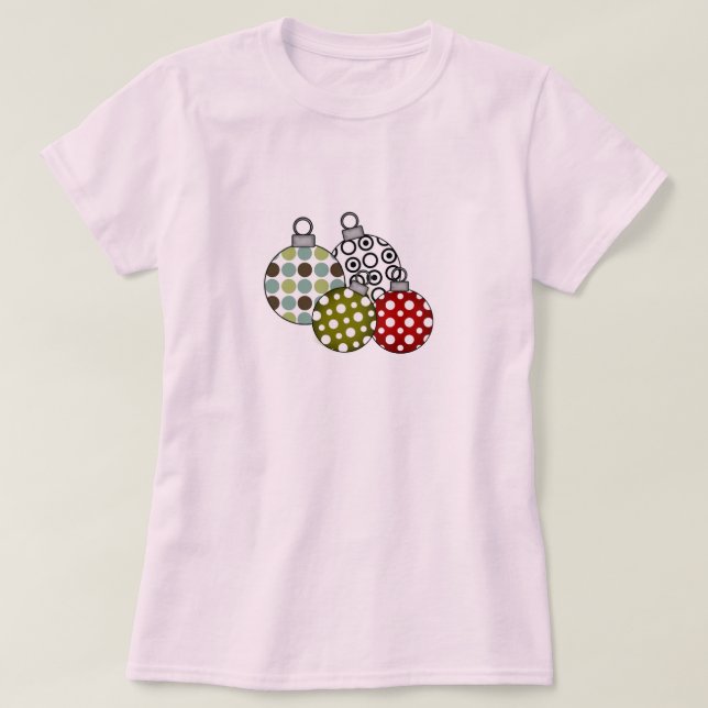 Retro Christmas Balls T-shirts and Gifts (Design Front)