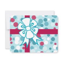 Retro Christmas Bow Card