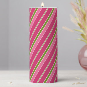 Retro Christmas Candy Candle