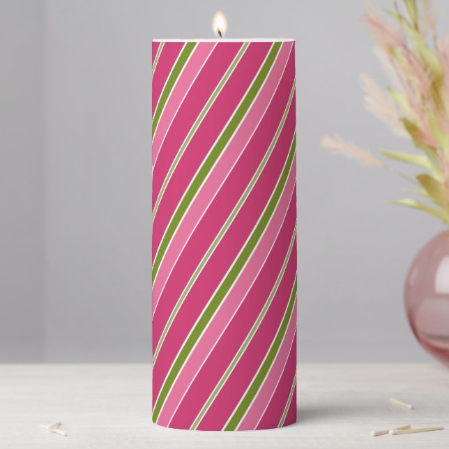 Retro Christmas Candy Candle  (In Situ)