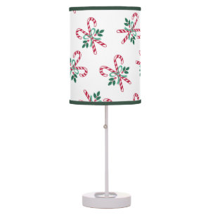 retro christmas candy cane table lamp