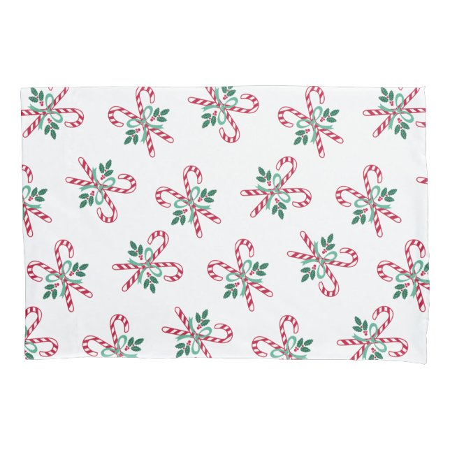 retro Christmas candy canes Pillow Case (Front)