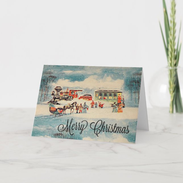 Retro Christmas Card (Front)