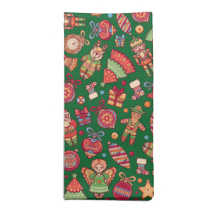 Retro Christmas Cloth Napkin