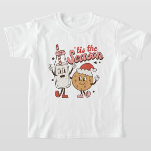 retro Christmas cookies milk unisex T-Shirt
