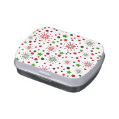 Retro Christmas decorated candy tin (Side)