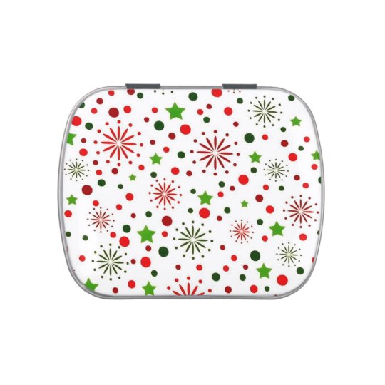 Retro Christmas decorated candy tin | Zazzle.com