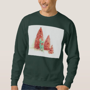 Retro Christmas Deer Sweatshirt