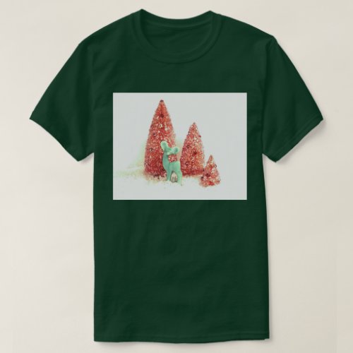 Retro Christmas Deer T_Shirt