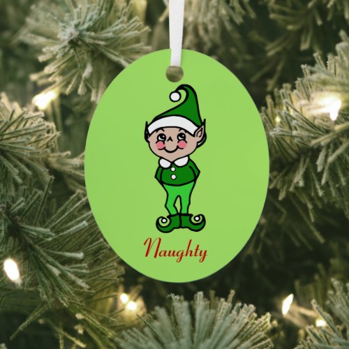 Retro Christmas Elf Ornament