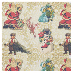 Retro Christmas Fabric
