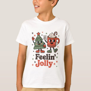Retro Christmas Feeling Jolly Vintage Holiday  T-Shirt