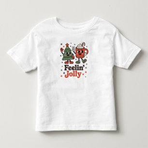 Retro Christmas Feeling Jolly Vintage Holiday Toddler T-shirt