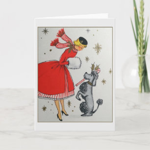 Retro Christmas Greeting Card