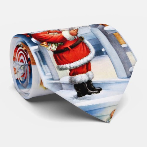 Retro Christmas Holiday Santa Claus  Fun Neck Tie