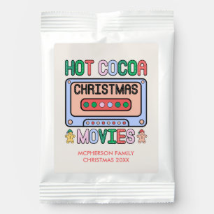 Retro Christmas Hot Cocoa Party Favors Drink Mix