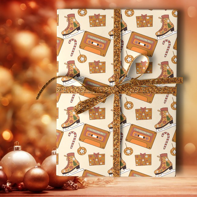 Retro Christmas Joy Wrapping Paper (Creator Uploaded)