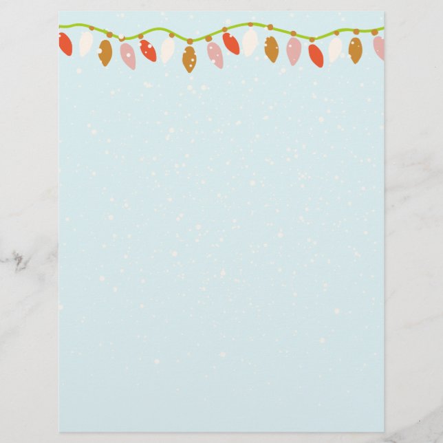 Retro Christmas  Letterhead (Front)