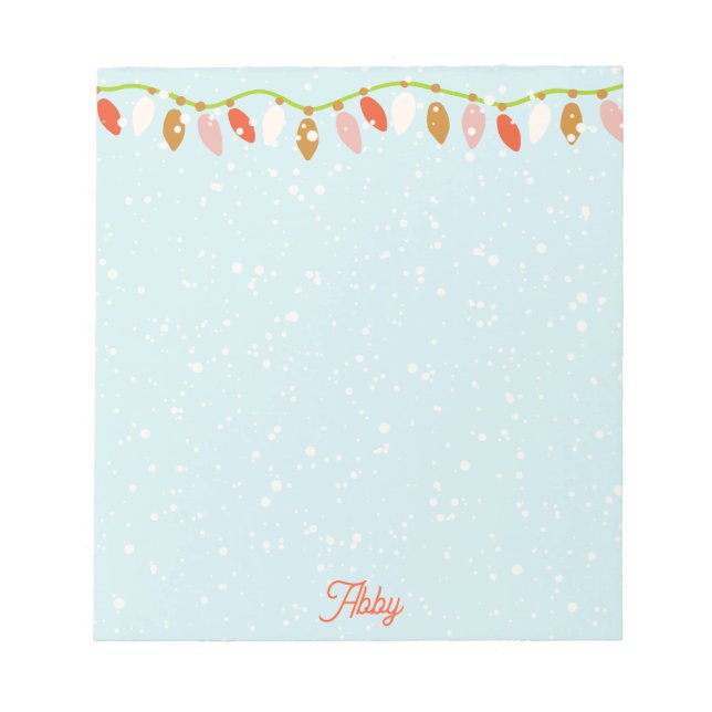 Retro Christmas  Notepad (Front)