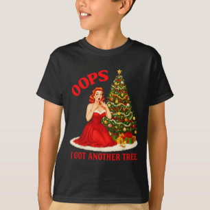 Retro Christmas Oops I Got Another Tree Funny Sayi T-Shirt