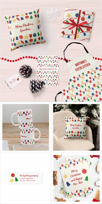 Retro Christmas Ornaments