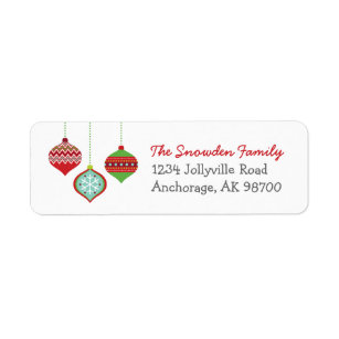 Christmas Return Address Labels | Zazzle