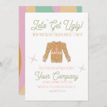 Retro Christmas Party Ugly Sweater Invitation