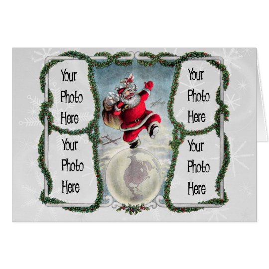 Retro Christmas Photo Card