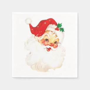 Retro Christmas Santa Napkins