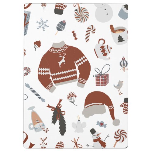 Retro Christmas Sweater Pattern  Clipboard