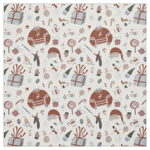 Retro Christmas Sweater Pattern  Fabric