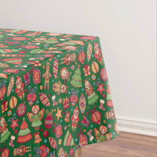 Retro Christmas Tablecloth