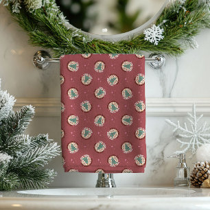 Retro Christmas Towels Pastel Peaceful Vibes