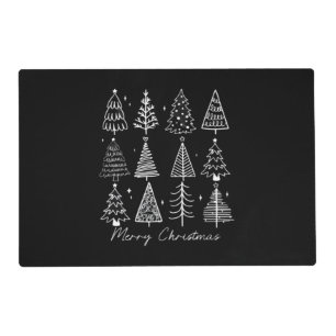 Retro Christmas Tree Classic Placemat