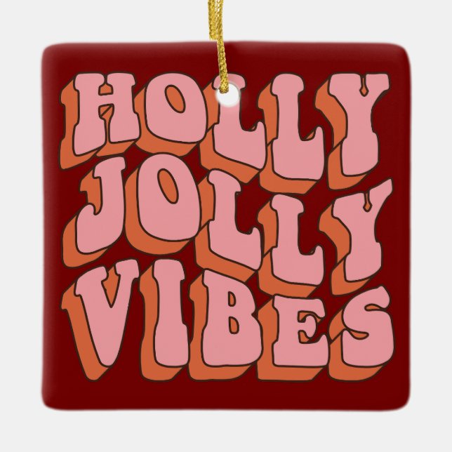 Retro Christmas Tree Cookie Ornament (Front)