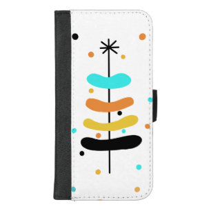 Retro Christmas Tree Phone Wallet Case