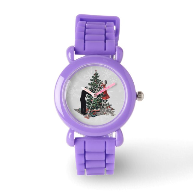 Retro Christmas Tree Watch (Front)