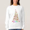 Retro Christmas Tree Women's Basic Sweatshirt