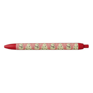 Retro Christmas trees holly berry star candy cane  Pen