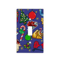 Retro Christmas Vintage Colorful Blue Red Green