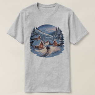 Retro Christmas Winter Village Sweatshirt ,90s T-Shirt