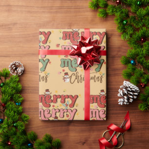Retro Christmas Wrapping Paper