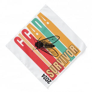 Retro CICADA SURVIVOR Bandana