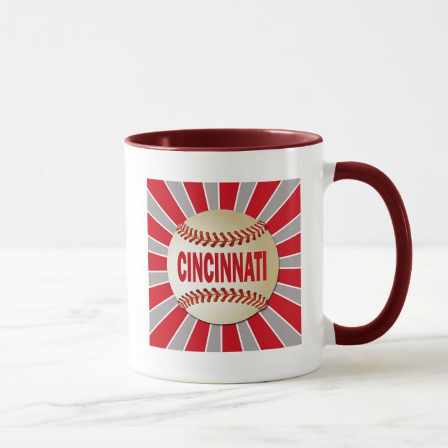 RETRO CINCINNATI BASEBALL MUG (Right)