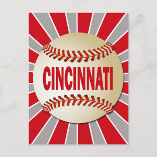 RETRO CINCINNATI BASEBALL POSTCARD