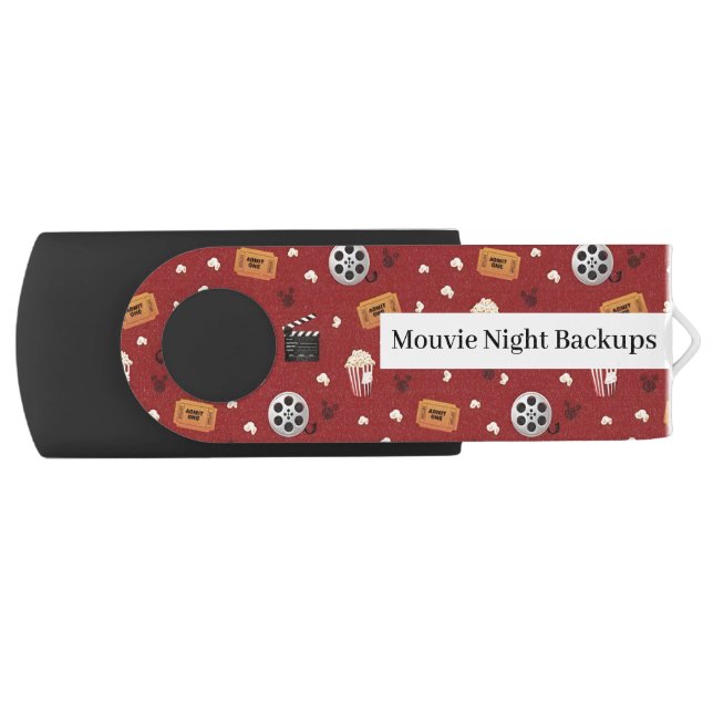 Retro Cinema | Movie Night Backup USB Flash Drive (Front)