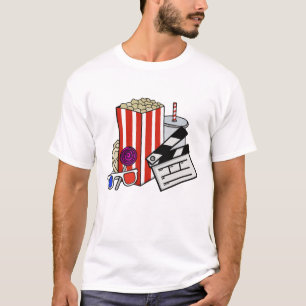 Retro Cinema Snacks Collage T-Shirt