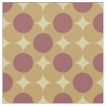 Retro Circle Flower Pattern Fabric